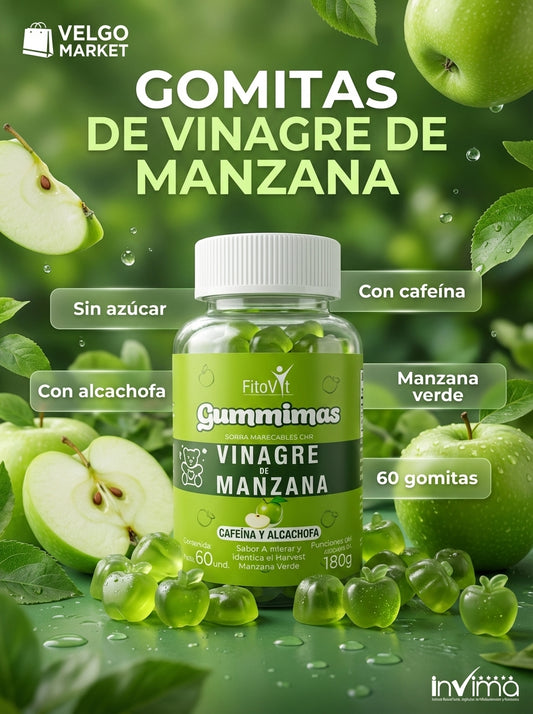 GOMITAS VINAGRE DE MANZANA MANZANA VERDE