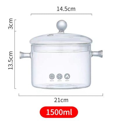 OLLA DE VIDRIO TEMPLADO PREMIUM